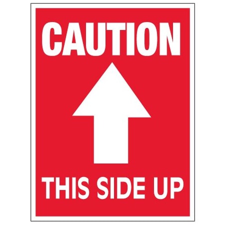 Bsc Preferred 3 x 4'' - ''Caution - This Side Up'' Arrow Labels, Style 2, 500PK SCL511R